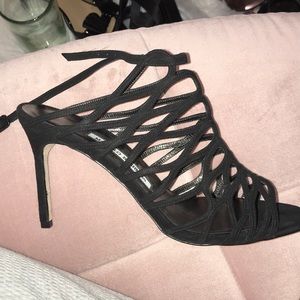 Manolo Blahnik Coddila Strappy Suede Sandals
